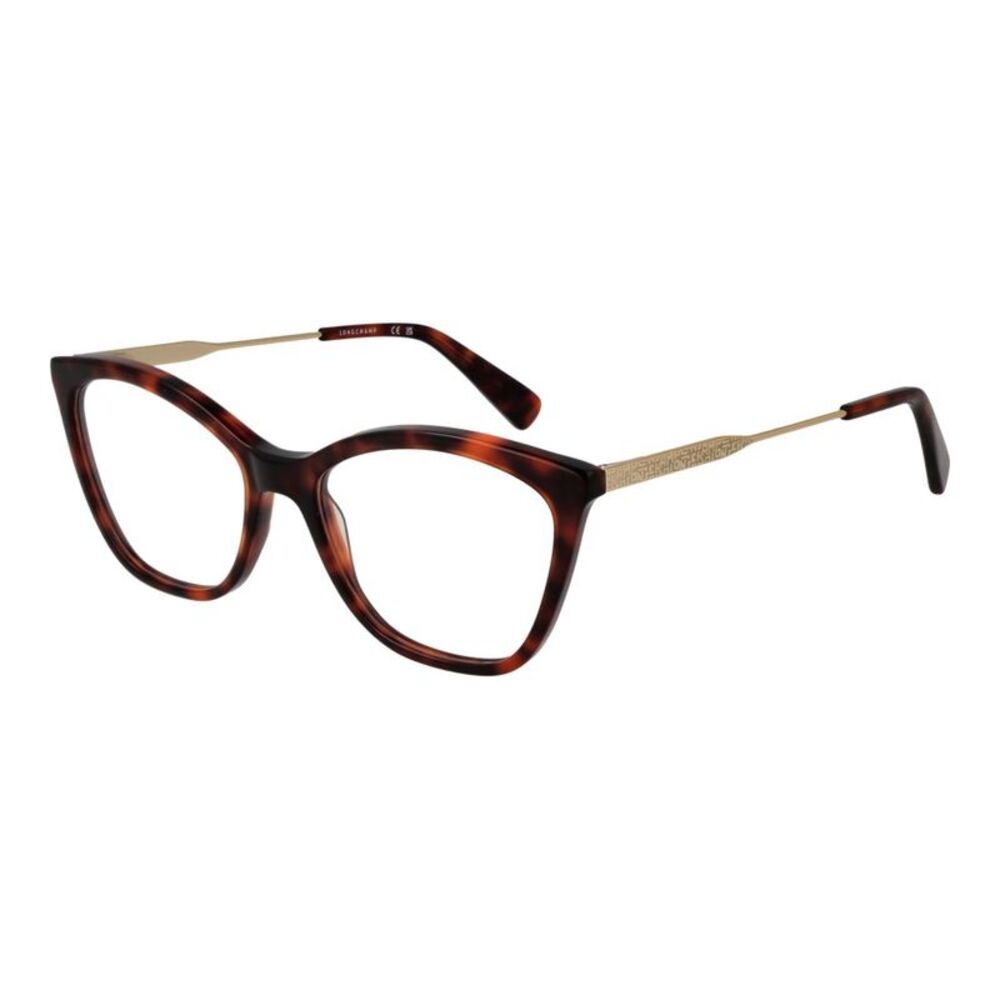 Longchamp Brown Metal & Plastic Glasses Women's (Frames)